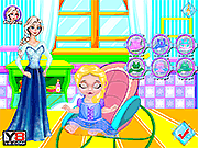 Baby Elsa Bubble Bath