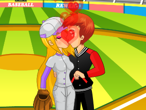 Baseball Kissing