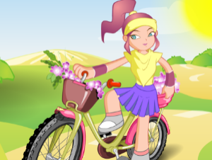 Muchacha de la bici Dressup