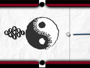 Bilhar preto e branco