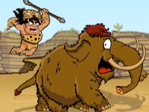 Caza de hombre de las cavernas