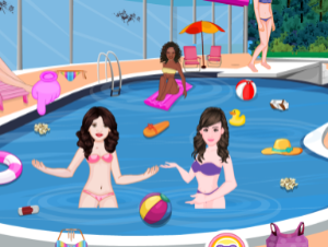Celebrities Summer Pool Party Cleaning