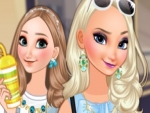 Elsa and Anna Go Shopping