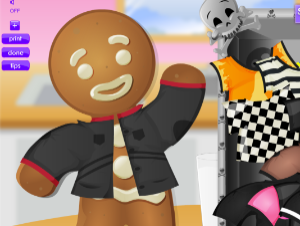 Emo Gingerbread Hombre Dressup