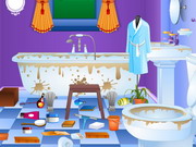 Messy Bathroom Cleaning Time