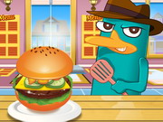 Perry Cooking American Hamburger