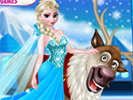 Rudolph and Elsa in the Frozen Forest