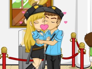 Muhafızlar öpücük