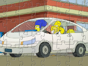 The Simpsons Tesla Car